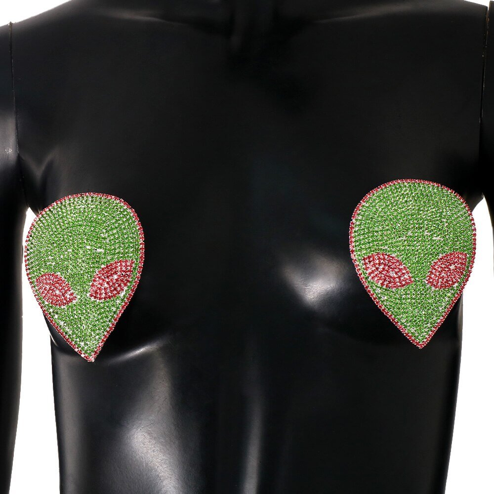 Rave Gear - Alien Rhinestone Nipple Cover Stickers: Must-Have Rave and  Festival Accessories - Rave Gear Company