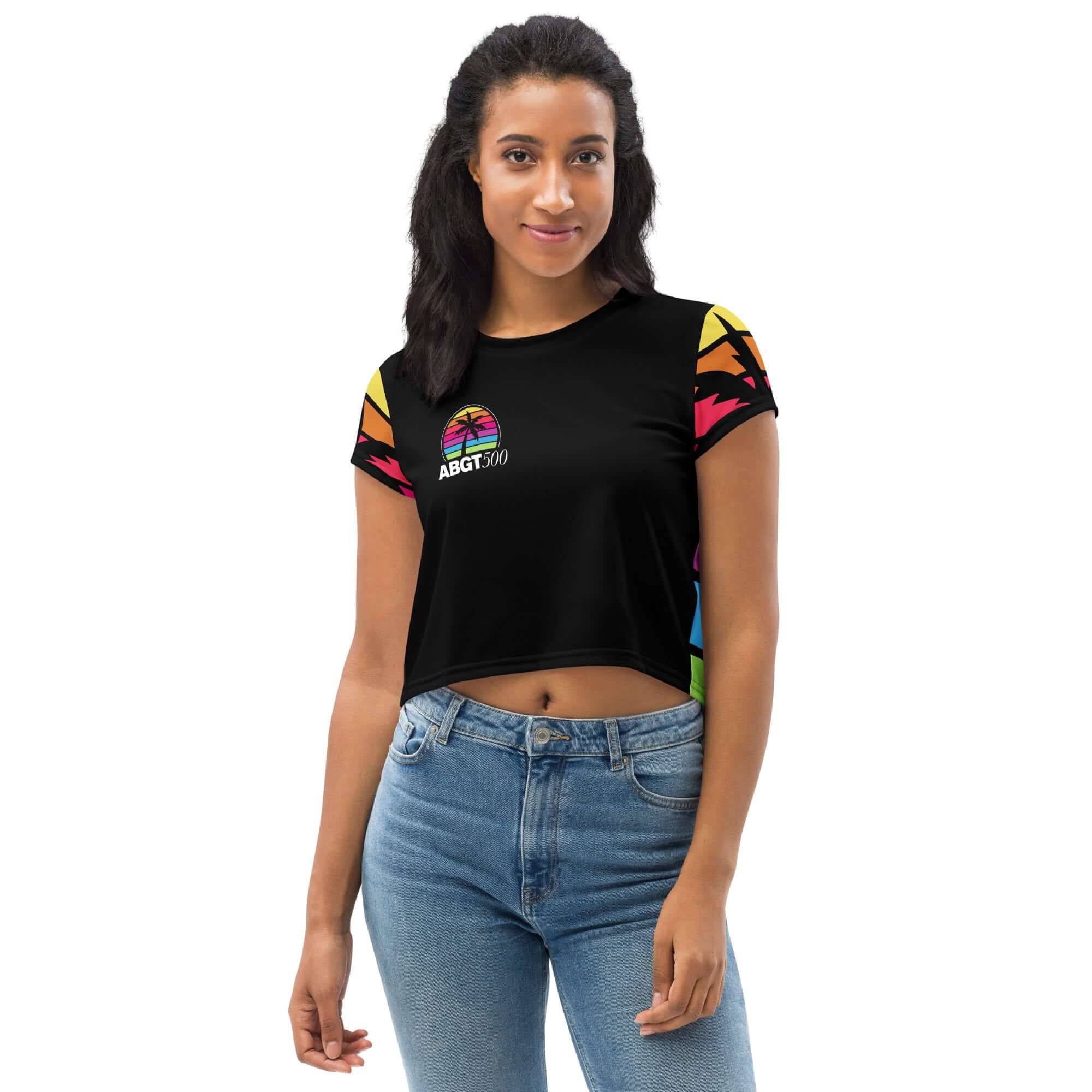 Black rave hot sale crop top